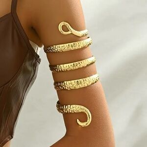 Gold Octopus Arm Cuff